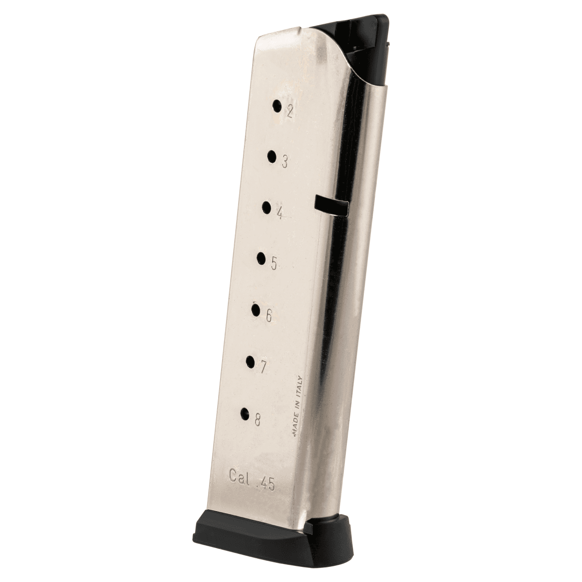 Mec-Gar Standard 8rd 45 ACP Fits 1911 Government Nickel Stainless Steel Mec-Gar Standard 8rd 45 ACP Fits 1911 Government Nickel Stainless Steel