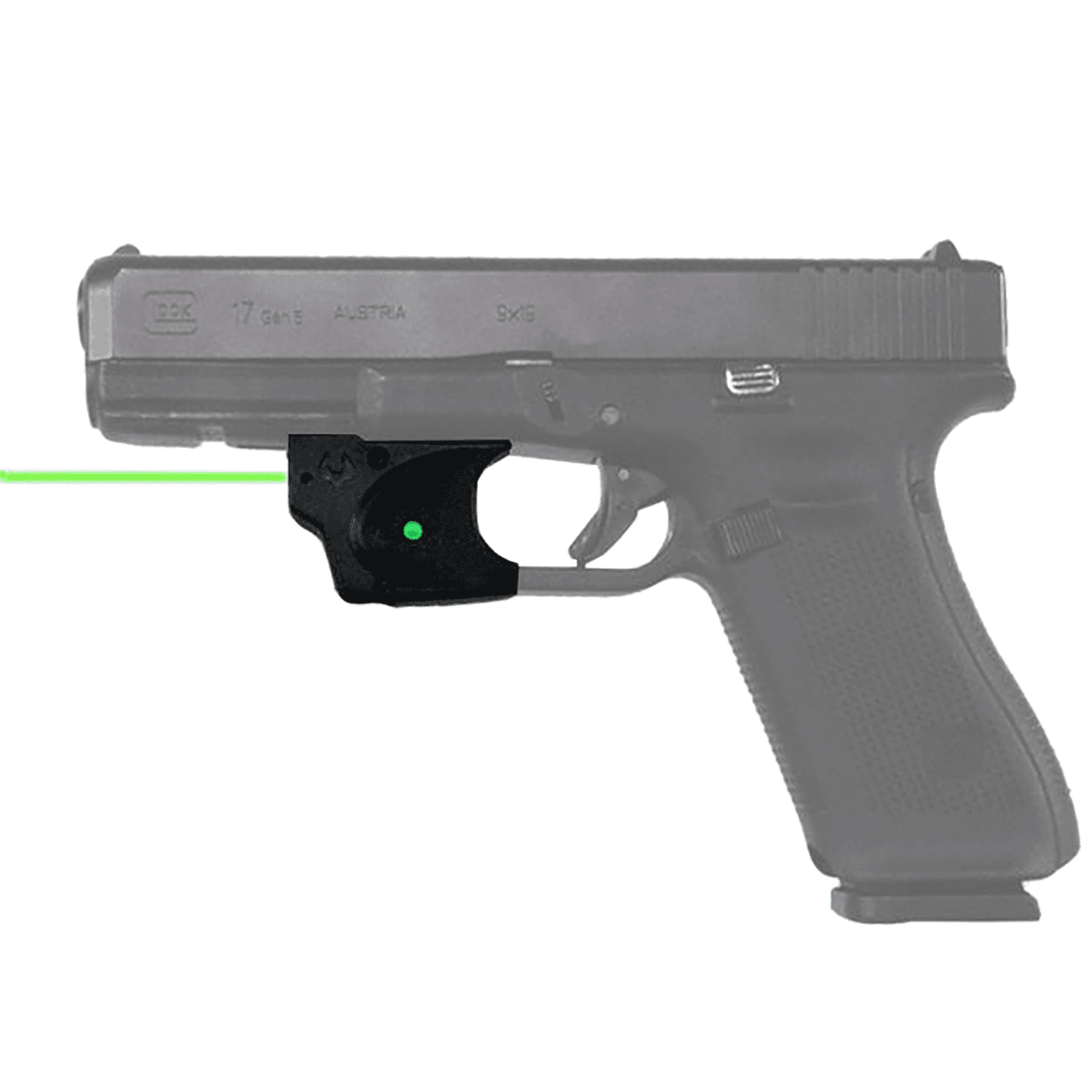 Viridian E SERIES Green Laser Sight, Black High Strength Thermo Molded Polymer Trigger Guard 100 yard Range in Daylight & 1 Mile at Night for Glock 17/19/22/23/24/34/35/45/47MOS - 9120091 Viridian E SERIES Green Laser Sight, Black High Strength Thermo Molded Polymer Trigger Guard 100 yard Range in Daylight & 1 Mile at Night for Glock 17/19/22/23/24/34/35/45/47MOS - 9120091