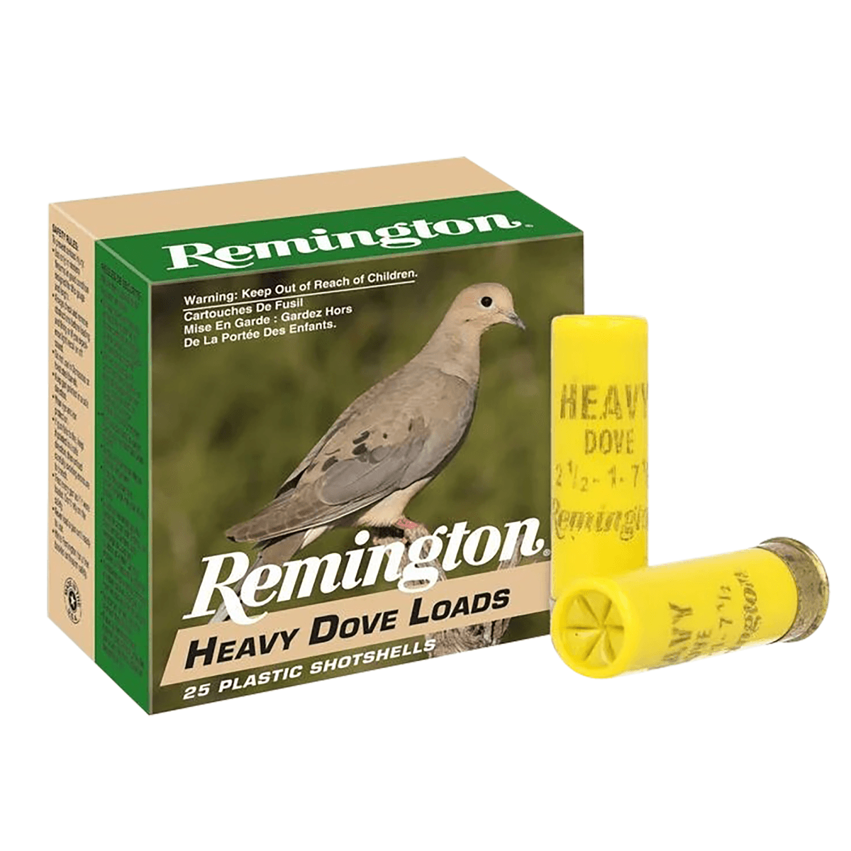 Remington Ammunition Heavy Dove Loads 20 Gauge 2.75" 1 oz 8 Shot 25 Per Box 28779 Remington Ammunition Heavy Dove Loads 20 Gauge 2.75" 1 oz 8 Shot 25 Per Box 28779