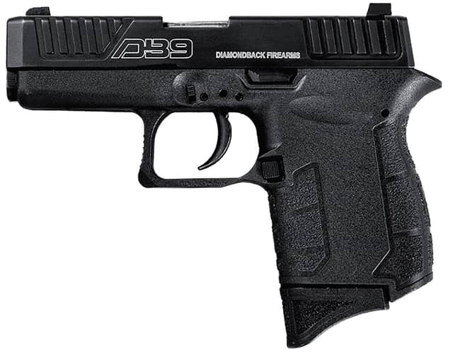 Diamondback Firearms DB9 DB-9 Pistol 9mm 3in 6rd Black - DB0200P001 Diamondback Firearms DB9 DB-9 Pistol 9mm 3in 6rd Black - DB0200P001