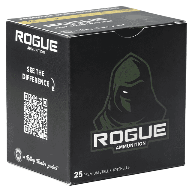 Rogue Ammunition RA-20-1-6S 20 Gauge 3" 1 oz 6 Shot 25 Per Box Rogue Ammunition RA-20-1-6S 20 Gauge 3" 1 oz 6 Shot 25 Per Box