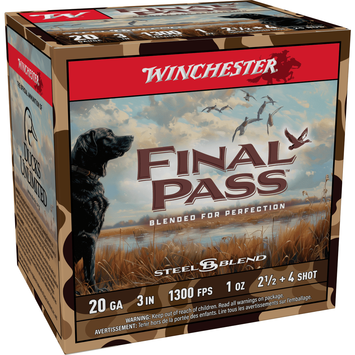 Winchester Ammo FP203254 Final Pass 20 Gauge 3" 1 oz 2.5/4 Shot 25 Per Box Winchester Ammo FP203254 Final Pass 20 Gauge 3" 1 oz 2.5/4 Shot 25 Per Box