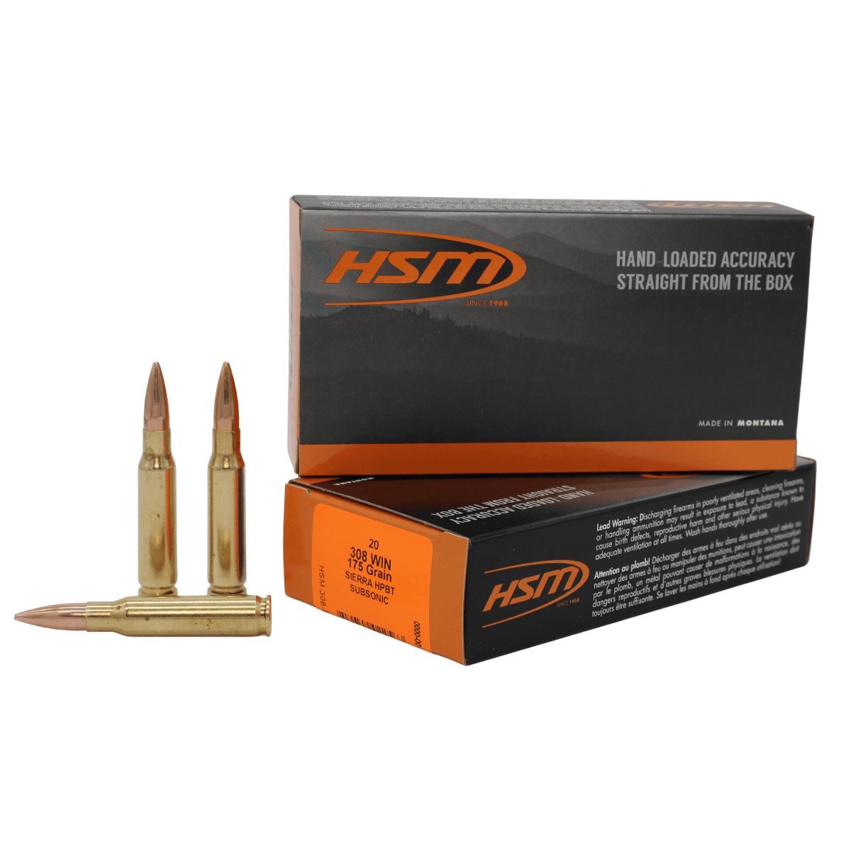 HSM 3085N Match Subsonic 308 Win 175gr Hollow Point Boat Tail 20 Per Box HSM 3085N Match Subsonic 308 Win 175gr Hollow Point Boat Tail 20 Per Box