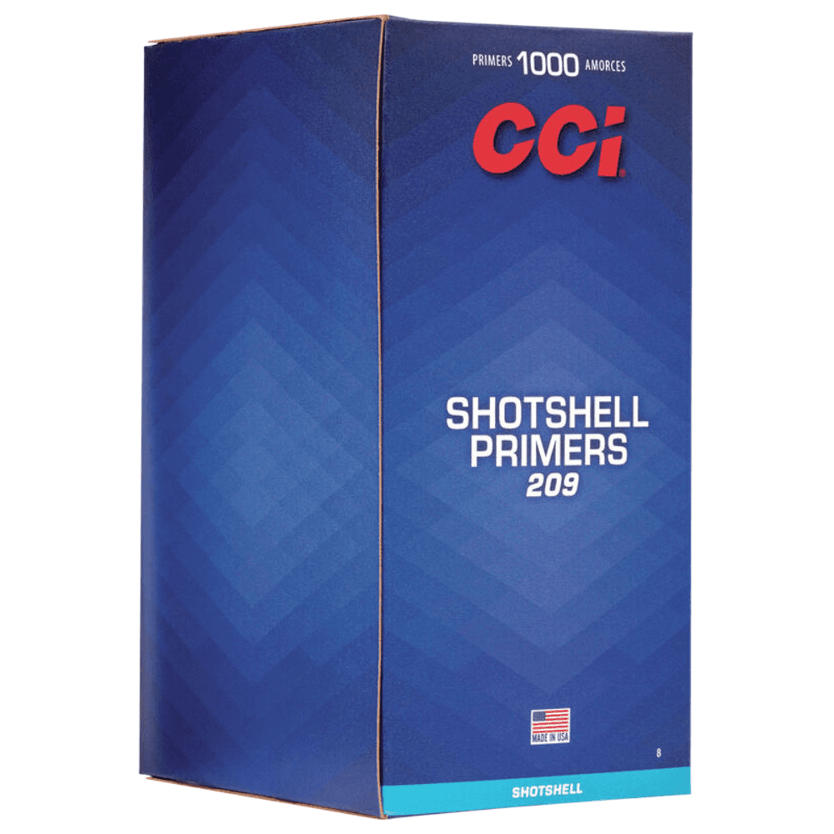 CCI 8 Shotshell Primers 209 Shotgun 1000/Box CCI 8 Shotshell Primers 209 Shotgun 1000/Box