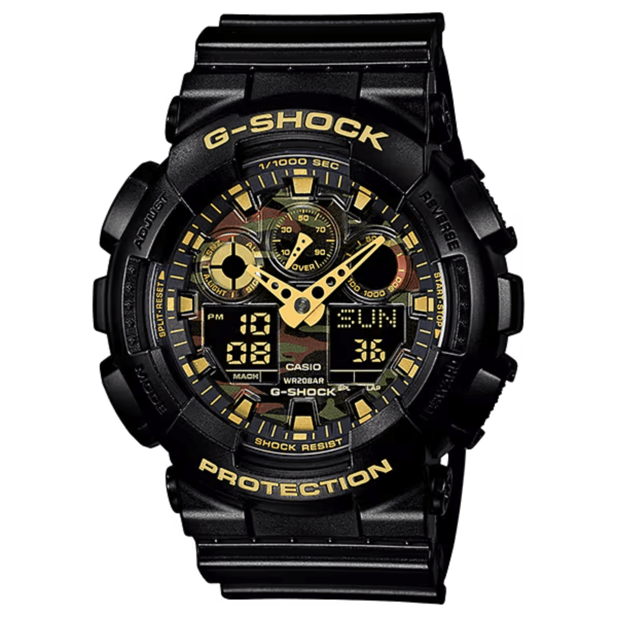 G-Shock GA-100 Sports Black Band GA100CF1A9 G-Shock GA-100 Sports Black Band GA100CF1A9