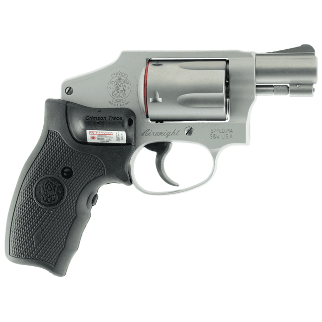 Smith & Wesson 642 Revolver 150972, 38 Special, 1.87", Crimson Trace Grip, Stainless Finish, Integral/Fixed Sights, 5 Rd Smith & Wesson 642 Revolver 150972, 38 Special, 1.87", Crimson Trace Grip, Stainless Finish, Integral/Fixed Sights, 5 Rd