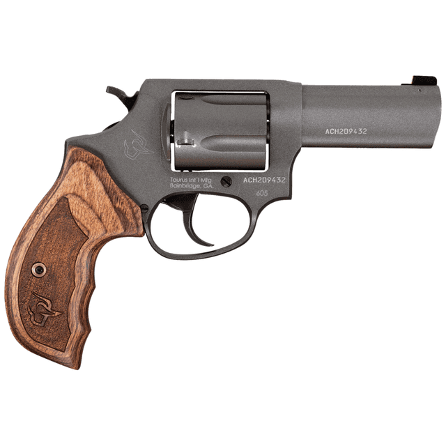 Taurus 2-6053CNS 605 Defender Small 357 Mag/38 Special +P 5 Shot 3" Tungsten Gray Cerakote Stainless Steel Barrel Taurus 2-6053CNS 605 Defender Small 357 Mag/38 Special +P 5 Shot 3" Tungsten Gray Cerakote Stainless Steel Barrel