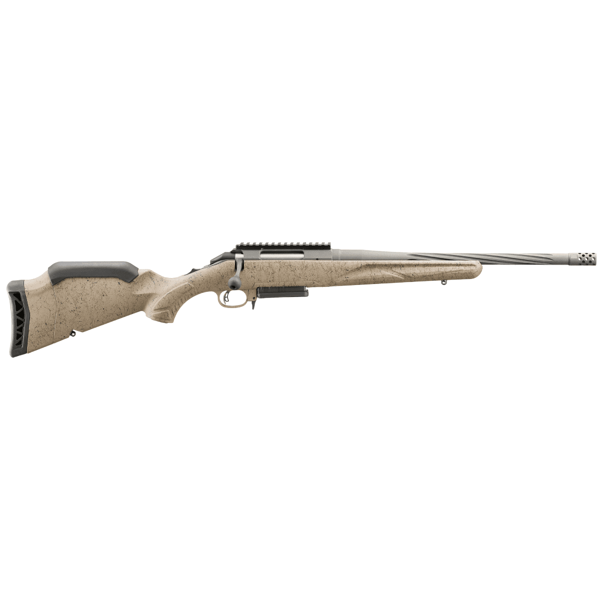 Ruger 46928 American Ranch Gen II Full Size 6.5 Creedmoor 3+1 16.10" Cobalt Cerakote Spiral Threaded Barrel Ruger 46928 American Ranch Gen II Full Size 6.5 Creedmoor 3+1 16.10" Cobalt Cerakote Spiral Threaded Barrel