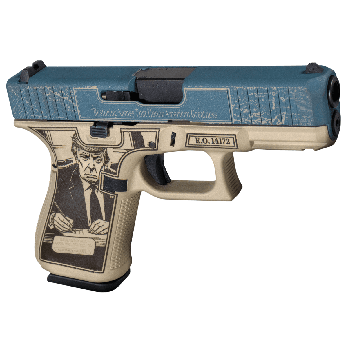 Glock G19 Gen 5 Gulf of America Compact Frame 9mm Luger 15+1 4.02" Black GMB Barrel PA195S204NGOA Glock G19 Gen 5 Gulf of America Compact Frame 9mm Luger 15+1 4.02" Black GMB Barrel PA195S204NGOA