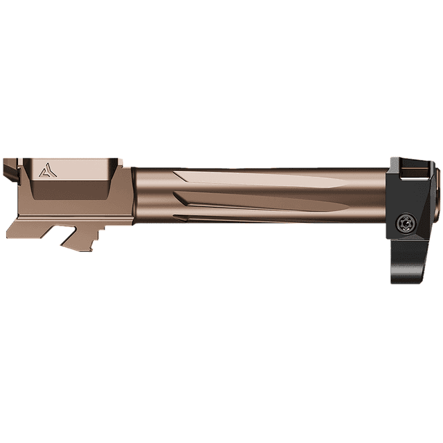 Radian Weapons R0843 Ramjet & Afterburner Combo 9mm Luger Compatible w/Glock 43, Bronze Stainless Steel Radian Weapons R0843 Ramjet & Afterburner Combo 9mm Luger Compatible w/Glock 43, Bronze Stainless Steel