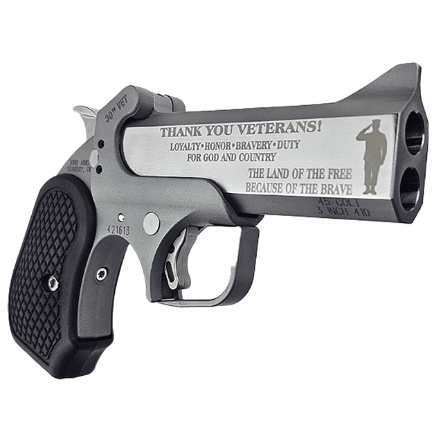 Bond Arms BA30THVET-45LC/410 30th Vet 45 Colt (Long Colt)/410 Gauge 2 Shot 4.25" Derringer Pistol Bond Arms BA30THVET-45LC/410 30th Vet 45 Colt (Long Colt)/410 Gauge 2 Shot 4.25" Derringer Pistol