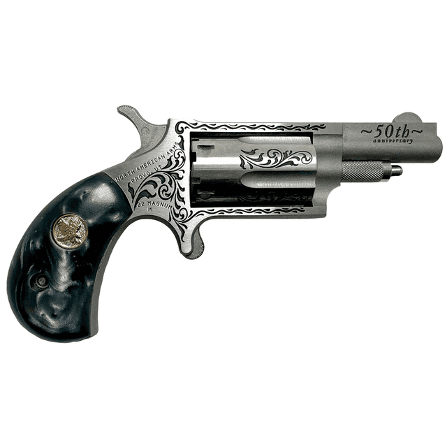 North American Arms 22M50B 50th Anniversary 22 Mag 5 Shot 1.63" Derringer Pistol North American Arms 22M50B 50th Anniversary 22 Mag 5 Shot 1.63" Derringer Pistol