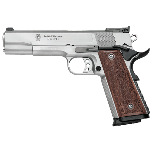 Smith & Wesson 1911 PRO SINGLE 9MM 5" 10+1 WOOD GRIP STAINLESS Smith & Wesson 1911 PRO SINGLE 9MM 5" 10+1 WOOD GRIP STAINLESS