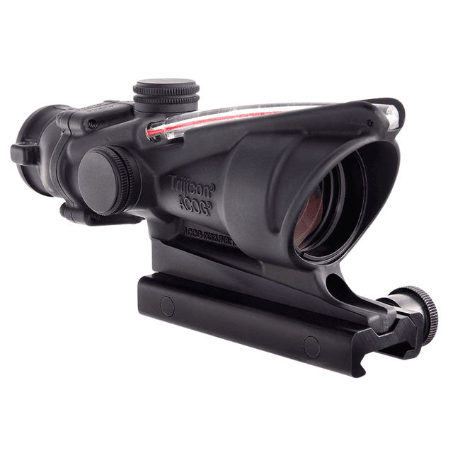 Trijicon 100233 ACOG Black Hardcoat Anodized 4x32mm Illuminated Red Crosshair .223/5.56 BDC Reticle Trijicon 100233 ACOG Black Hardcoat Anodized 4x32mm Illuminated Red Crosshair .223/5.56 BDC Reticle
