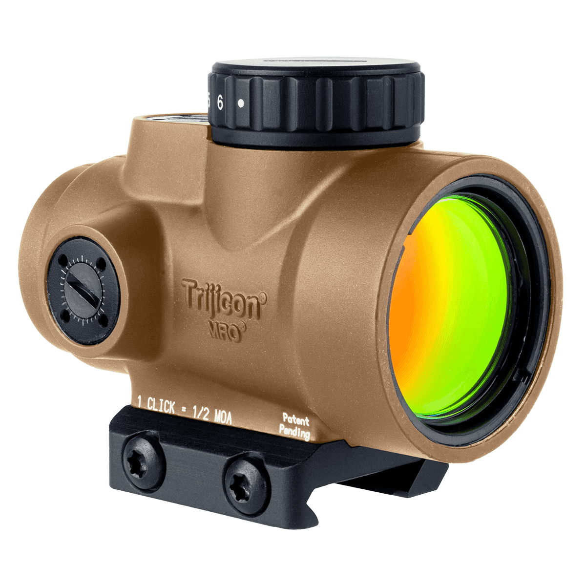 Trijicon 2200347 MRO SD Coyote Tan 1x25mm 2 MOA Green Dot Reticle Low Mount Trijicon 2200347 MRO SD Coyote Tan 1x25mm 2 MOA Green Dot Reticle Low Mount