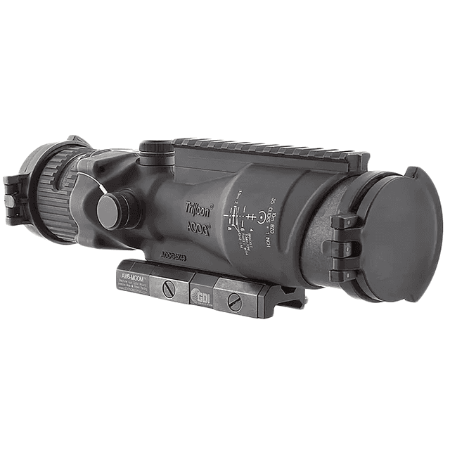 Trijicon 100016 ACOG w/TA75 Mount Matte Black 6x48mm Illuminated Green Horseshoe Dot Reticle Trijicon 100016 ACOG w/TA75 Mount Matte Black 6x48mm Illuminated Green Horseshoe Dot Reticle