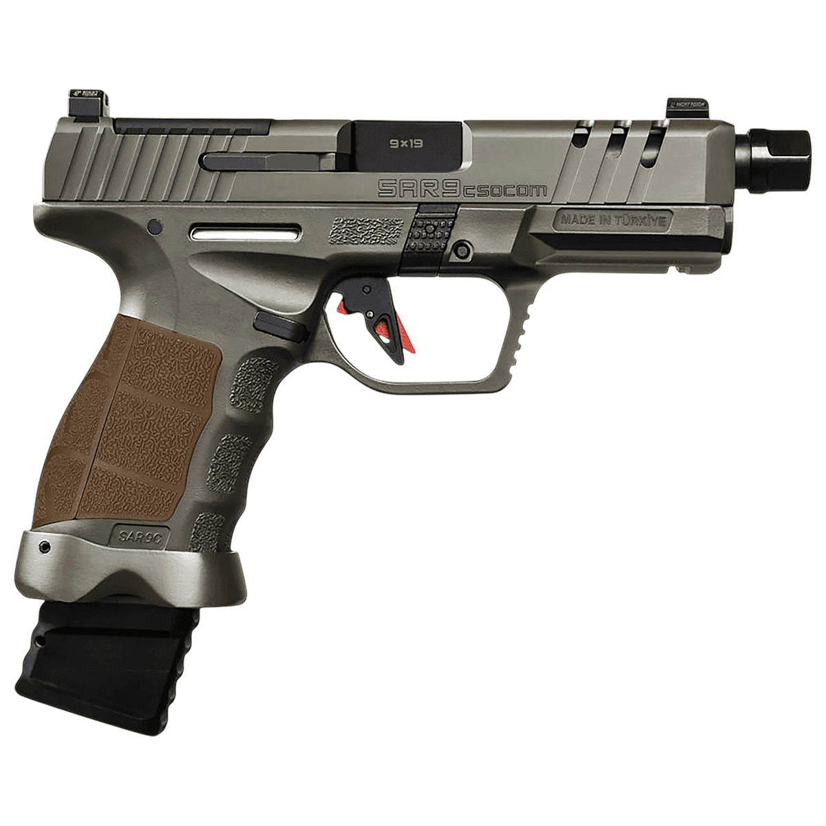 SAR USA SAR9CSOCOMODC SAR9 SOCOM 9mm Luger 21+1 5.20" Pistol SAR USA SAR9CSOCOMODC SAR9 SOCOM 9mm Luger 21+1 5.20" Pistol