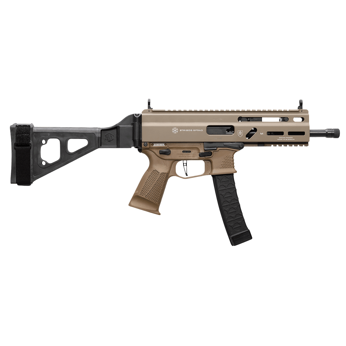 Grand Power 197892029957 SP9A3 Stribog 9mm Luger 30+1 8" Black Threaded Barrel Grand Power 197892029957 SP9A3 Stribog 9mm Luger 30+1 8" Black Threaded Barrel