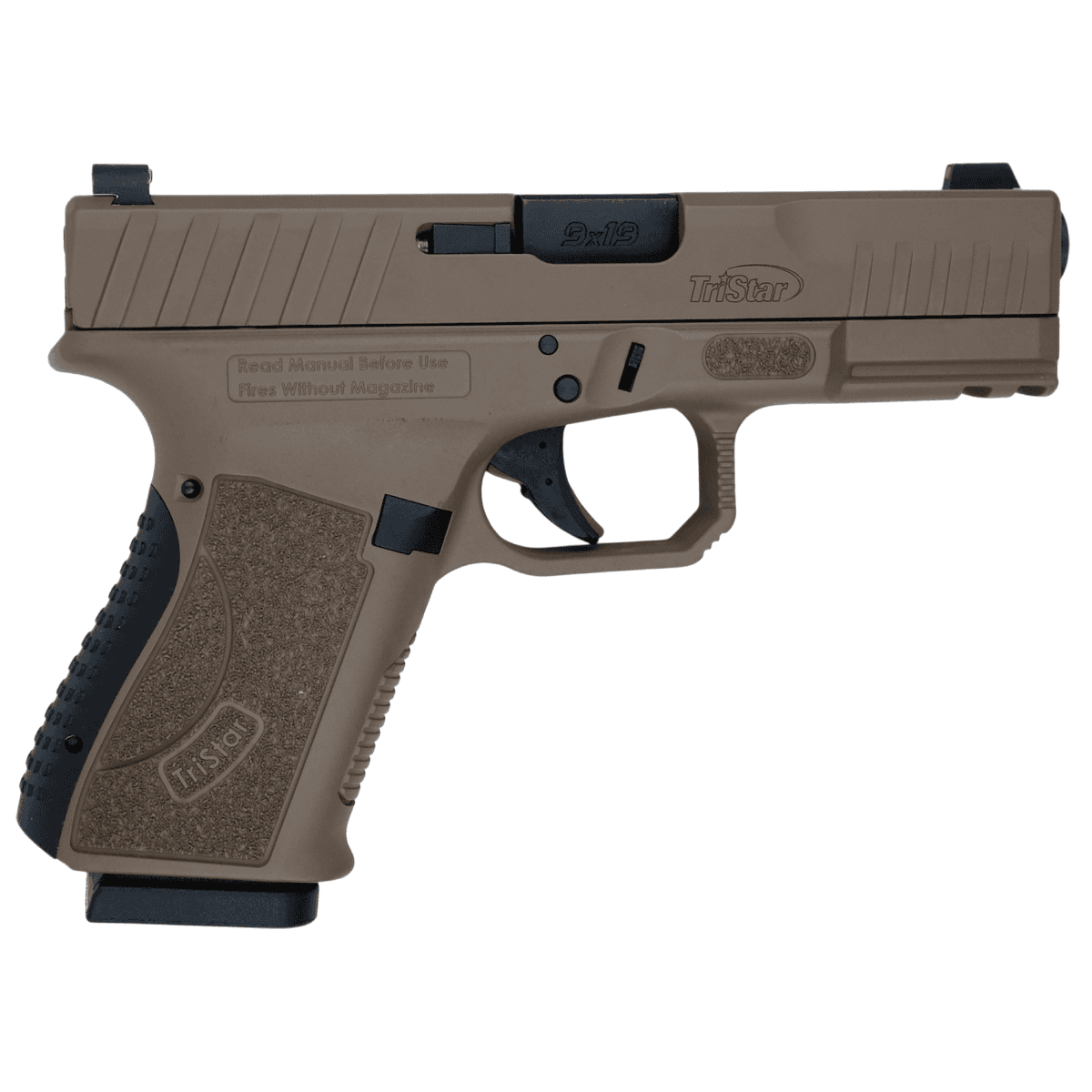 TriStar 85772 Apoc 9mm Luger 15+1 4.02" Black Steel Barrel, Flat Dark Earth TriStar 85772 Apoc 9mm Luger 15+1 4.02" Black Steel Barrel, Flat Dark Earth