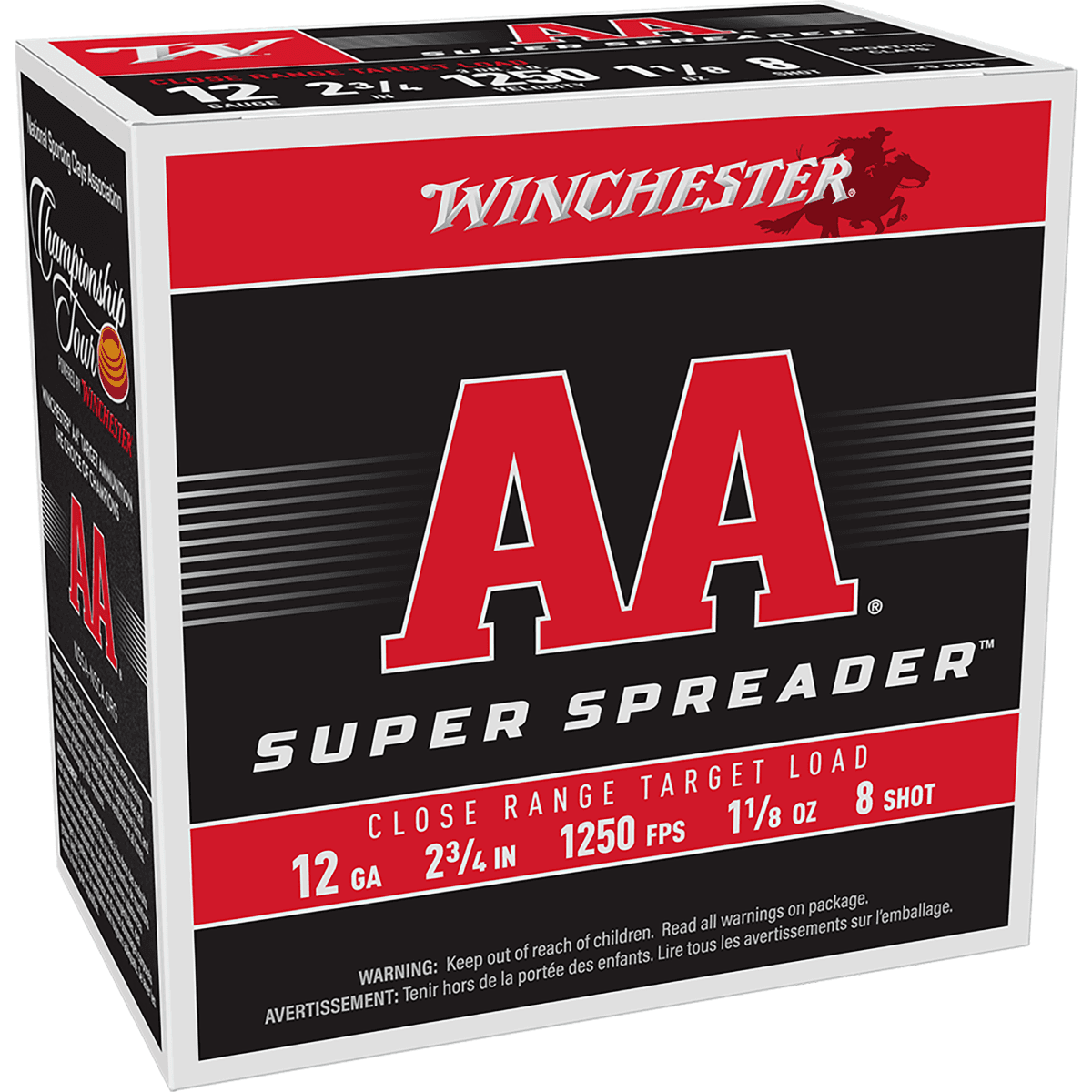 Winchester Ammo AAS128 AA Super Spreader 12 Gauge 2.75" 1 1/8oz 25 Per Box Winchester Ammo AAS128 AA Super Spreader 12 Gauge 2.75" 1 1/8oz 25 Per Box