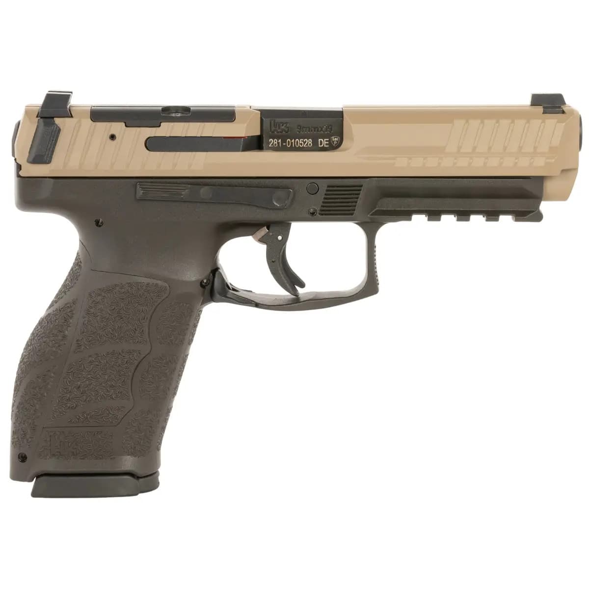 HK VP9 F Full Size Frame 9mm Luger 10+1 Black Barrel, Flat Dark Earth 81001197 HK VP9 F Full Size Frame 9mm Luger 10+1 Black Barrel, Flat Dark Earth 81001197