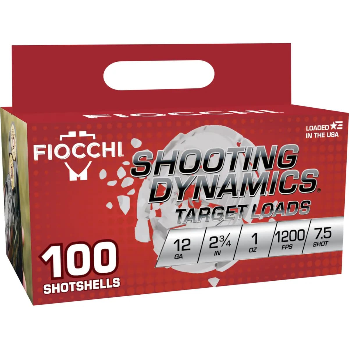Fiocchi Shooting Dynamics 12 Gauge 2.75" 1oz 7.5 Shot 100 Per Box 12SDB17 Fiocchi Shooting Dynamics 12 Gauge 2.75" 1oz 7.5 Shot 100 Per Box 12SDB17