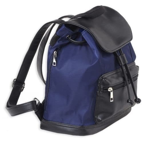 Bulldog BDP065 Backpack Navy/Black Leather 12.20" x 5.50" x 12.50" Ambidextrous Bulldog BDP065 Backpack Navy/Black Leather 12.20" x 5.50" x 12.50" Ambidextrous