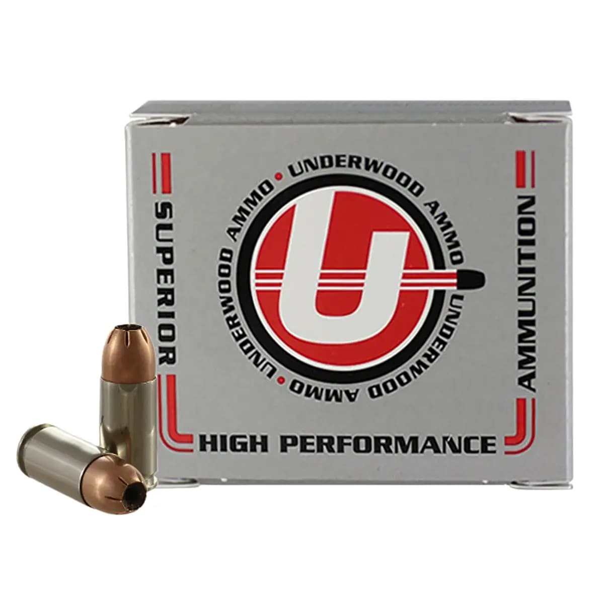Underwood Ammo 134 9MM Luger+P 124GR Jacketed Hollow Point 20 Rounds per Box Underwood Ammo 134 9MM Luger+P 124GR Jacketed Hollow Point 20 Rounds per Box