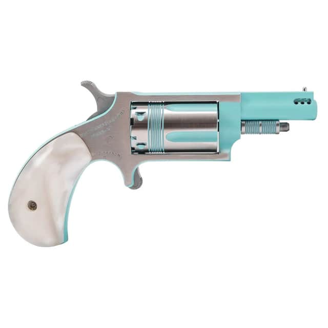 North American Arms 22MPB Iris undefined 22 Mag 5 Shot 1.63" Turquoise Cerakote Ported Barre Matte Stainless Steel Frame North American Arms 22MPB Iris undefined 22 Mag 5 Shot 1.63" Turquoise Cerakote Ported Barre Matte Stainless Steel Frame