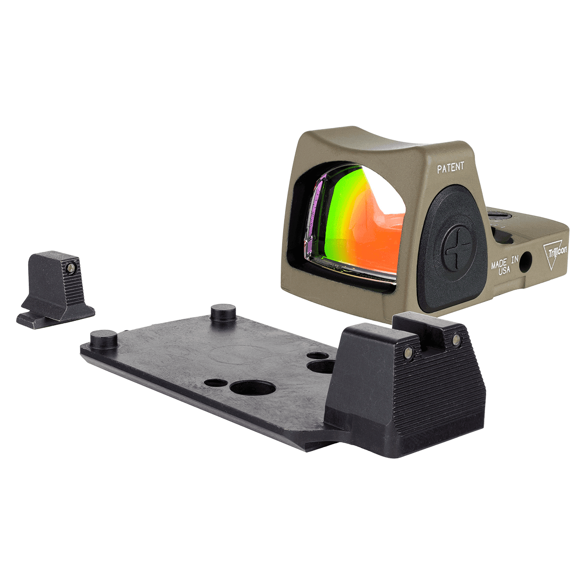 Trijicon 700816 RMR Dual Defense Cerakote Black/FDE 1x 3.25 MOA Red Dot Reticle Fits Sig Sauer M17/18 Trijicon 700816 RMR Dual Defense Cerakote Black/FDE 1x 3.25 MOA Red Dot Reticle Fits Sig Sauer M17/18