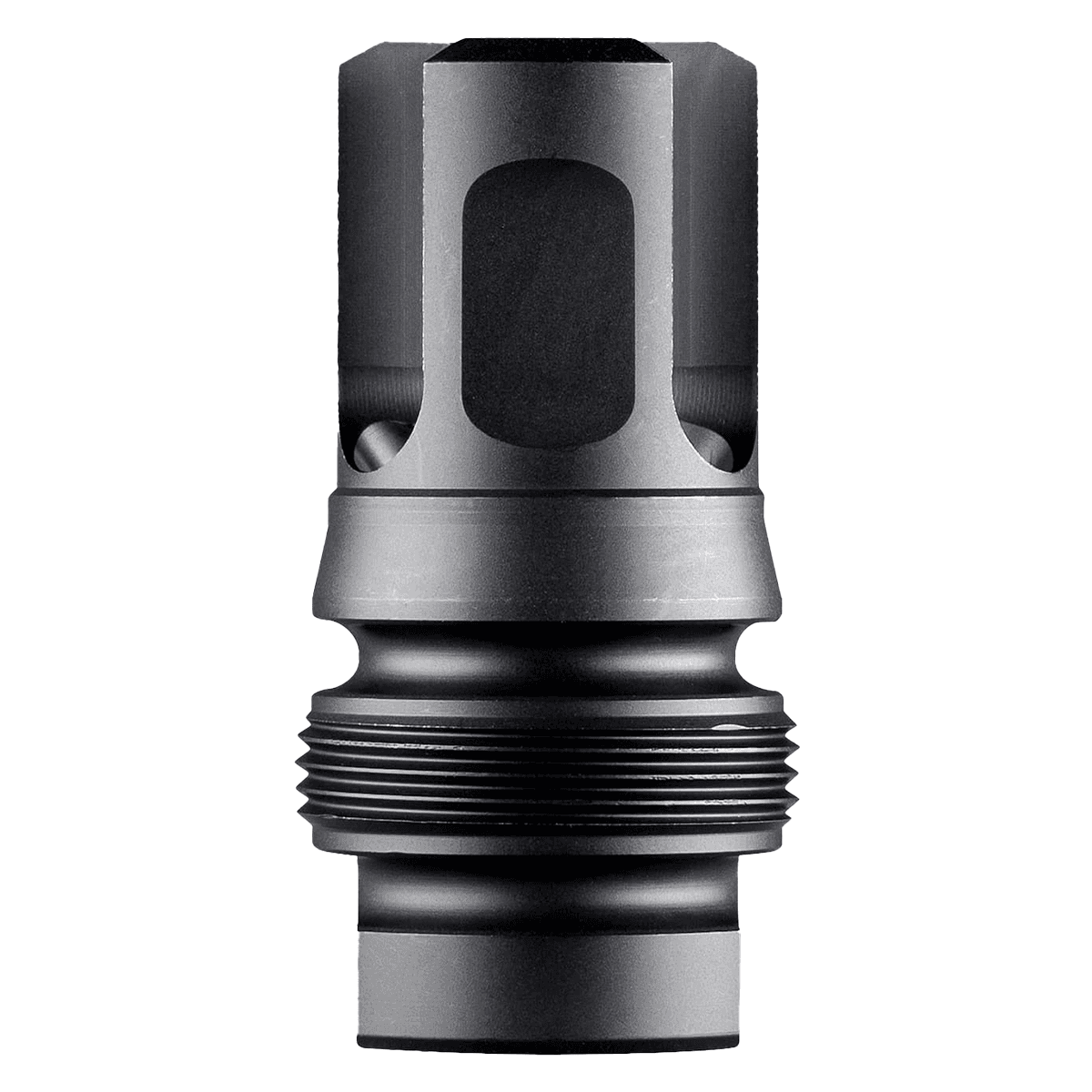 Dead Air DA130 Xeno 3-Prong Flash Hider Black Nitride 4140 HT Alloy Steel 5/8"x24 Threads 1.96" OAL 9mm Dead Air DA130 Xeno 3-Prong Flash Hider Black Nitride 4140 HT Alloy Steel 5/8"x24 Threads 1.96" OAL 9mm