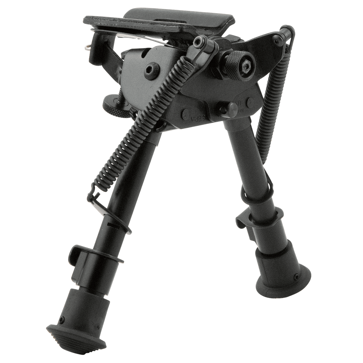Harris Bipods 1A2-BRM Non-Swivel BR Swivel Stud, 6-9", Black Steel/Aluminum, Notched Legs, Rubber Feet Harris Bipods 1A2-BRM Non-Swivel BR Swivel Stud, 6-9", Black Steel/Aluminum, Notched Legs, Rubber Feet