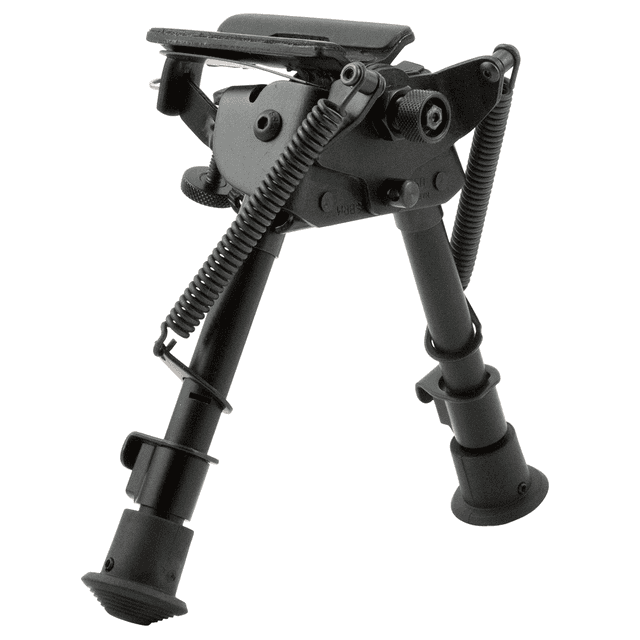 Harris Bipods 1A2-BRM Non-Swivel BR Swivel Stud, 6-9", Black Steel/Aluminum, Notched Legs, Rubber Feet Harris Bipods 1A2-BRM Non-Swivel BR Swivel Stud, 6-9", Black Steel/Aluminum, Notched Legs, Rubber Feet