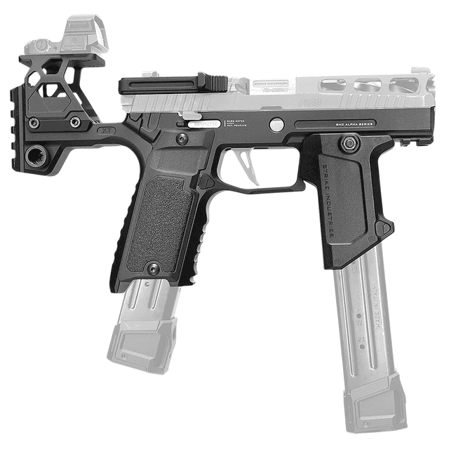 Strike Industries SMCAP320SV2BLK Modular Stock Alpha MKII Black Aluminum Fits Sig Sauer P320 Ambidextrous Strike Industries SMCAP320SV2BLK Modular Stock Alpha MKII Black Aluminum Fits Sig Sauer P320 Ambidextrous