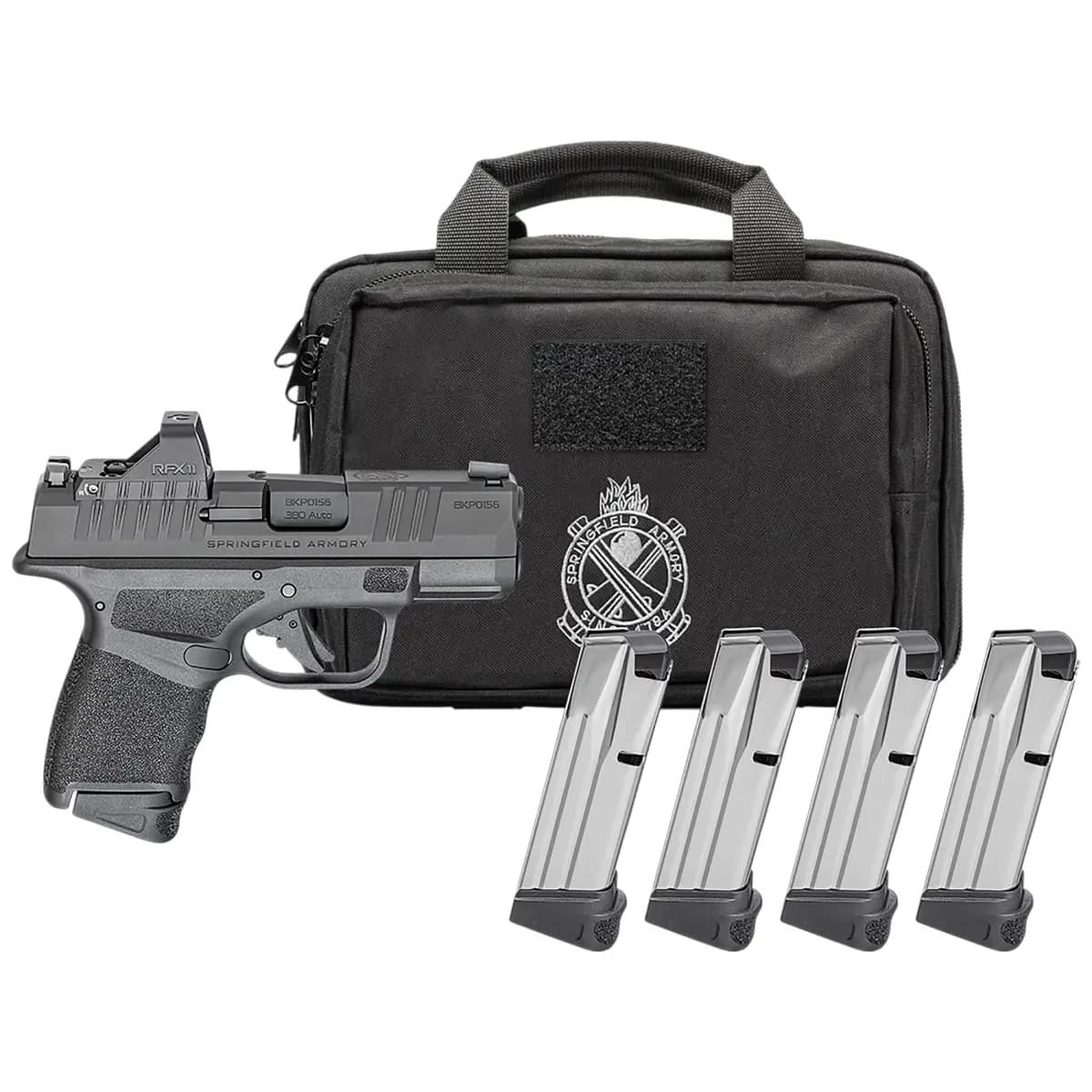 Springfield Armory Hellcat OSP Gear Pac Micro Compact 9mm Luger 13+1 3" Black Melonite Steel Barrel & Optic Ready HC9319BOSPPAC Springfield Armory Hellcat OSP Gear Pac Micro Compact 9mm Luger 13+1 3" Black Melonite Steel Barrel & Optic Ready HC9319BOSPPAC