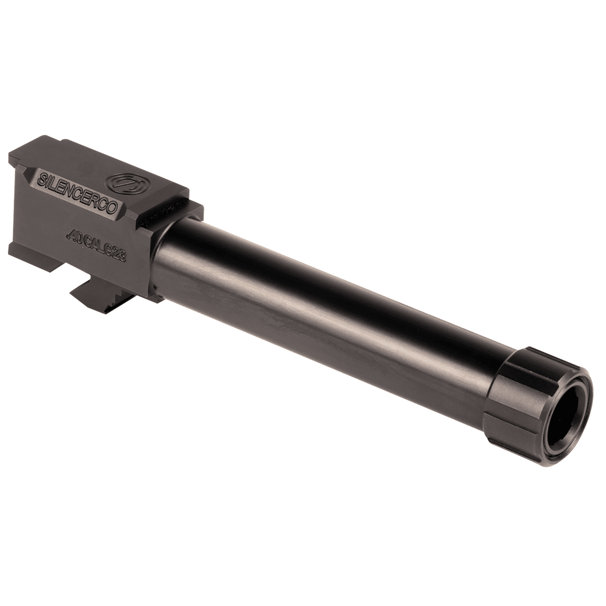 SilencerCo AC1757 Glock 40 S&W 4.50" Threaded Black Nitride Stainless Steel, Fits Glock 23 SilencerCo AC1757 Glock 40 S&W 4.50" Threaded Black Nitride Stainless Steel, Fits Glock 23