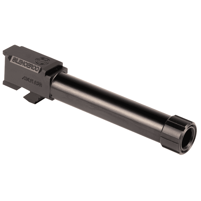 SilencerCo AC1757 Glock 40 S&W 4.50" Threaded Black Nitride Stainless Steel, Fits Glock 23 SilencerCo AC1757 Glock 40 S&W 4.50" Threaded Black Nitride Stainless Steel, Fits Glock 23