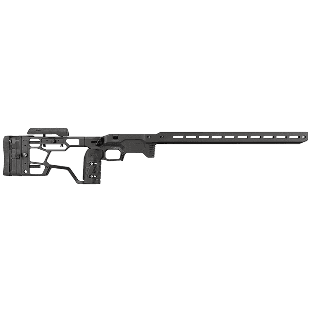 Mdt Sporting Goods Inc 106557BLK ACC Elite Chassis Black Aluminum, SRS-X Elite Stock with Adj. Cheekrest/Buttpad, Vertical AR-Style Grip, M-LOK Forend & Thumb Rest, AICS Mag Compatible, Fits Short Action Remington 700 Mdt Sporting Goods Inc 106557BLK ACC Elite Chassis Black Aluminum, SRS-X Elite Stock with Adj. Cheekrest/Buttpad, Vertical AR-Style Grip, M-LOK Forend & Thumb Rest, AICS Mag Compatible, Fits Short Action Remington 700