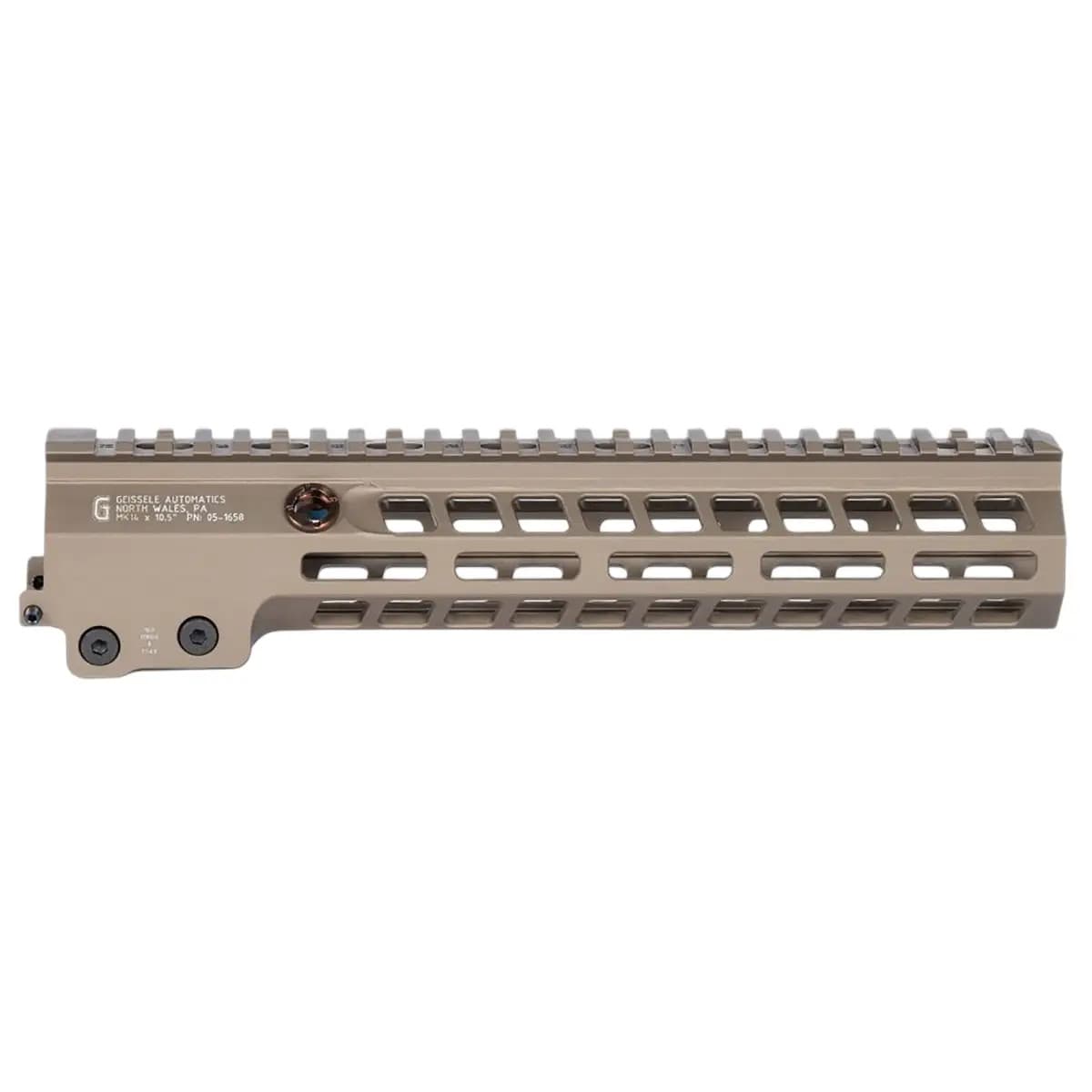 Geissele Automatics Super Modular Rail MK14 DDC Aluminum 10.50" Long 051658S Geissele Automatics Super Modular Rail MK14 DDC Aluminum 10.50" Long 051658S