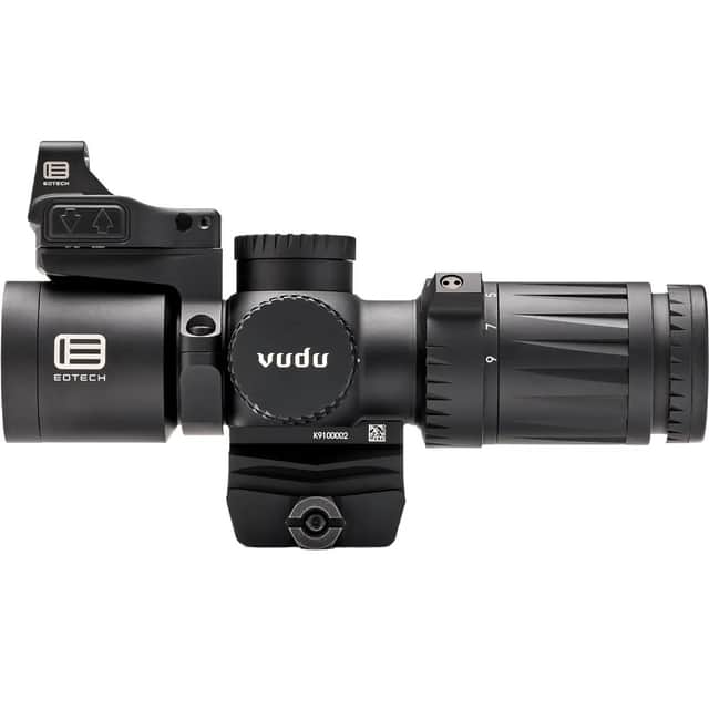 Eotech Vudu Kit Matte Black 3-9x 32mm, Illuminated HC1 MOA Reticle, Includes EFLX & Ring Mount VDU3-9PKG1 Eotech Vudu Kit Matte Black 3-9x 32mm, Illuminated HC1 MOA Reticle, Includes EFLX & Ring Mount VDU3-9PKG1