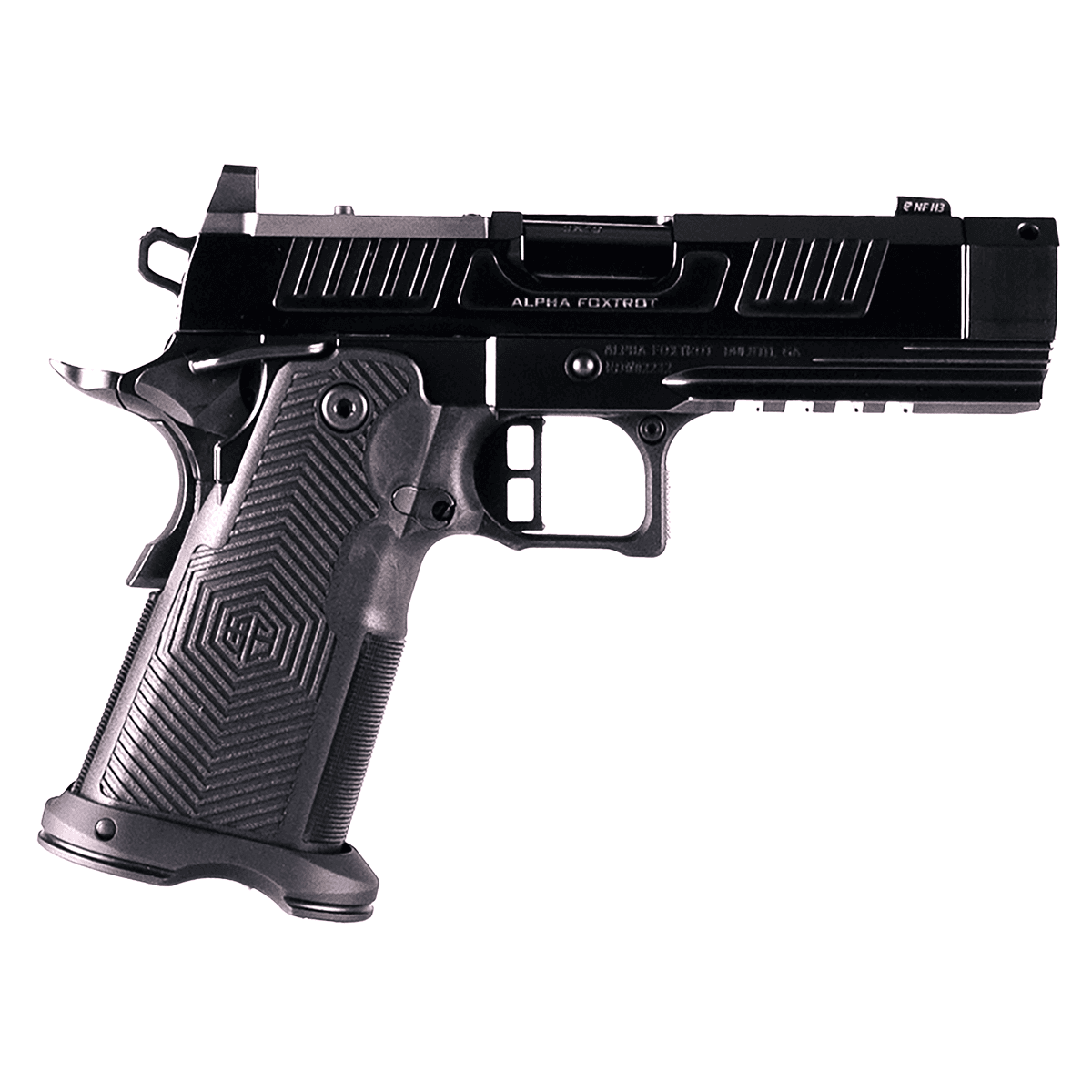 Alpha Foxtrot AA39X1CIG-PDBK19 AF1911 Romulus Compact Frame 9mm Luger 20+1 4.25" Pistol Alpha Foxtrot AA39X1CIG-PDBK19 AF1911 Romulus Compact Frame 9mm Luger 20+1 4.25" Pistol