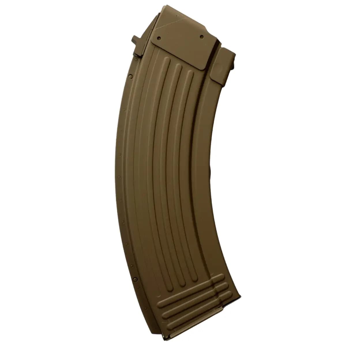 Global Ordnance LLC 30rd Fully Ribbed 7.62x39mm Fits AK-47 FDE Steel 810091157466 Global Ordnance LLC 30rd Fully Ribbed 7.62x39mm Fits AK-47 FDE Steel 810091157466