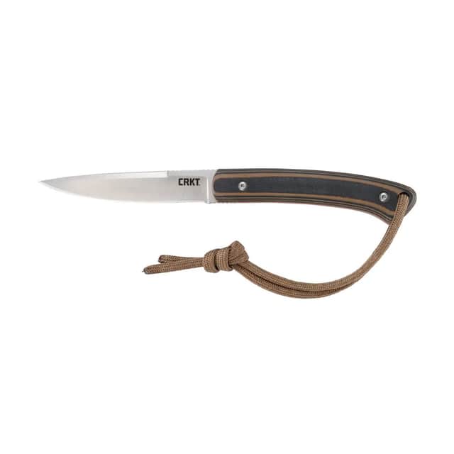 CRKT 2382 Biwa 3.02" Fixed Plain Satin 8Cr13MoV SS Blade/Black/Brown G10 Handle Includes Lanyard/Sheath CRKT 2382 Biwa 3.02" Fixed Plain Satin 8Cr13MoV SS Blade/Black/Brown G10 Handle Includes Lanyard/Sheath