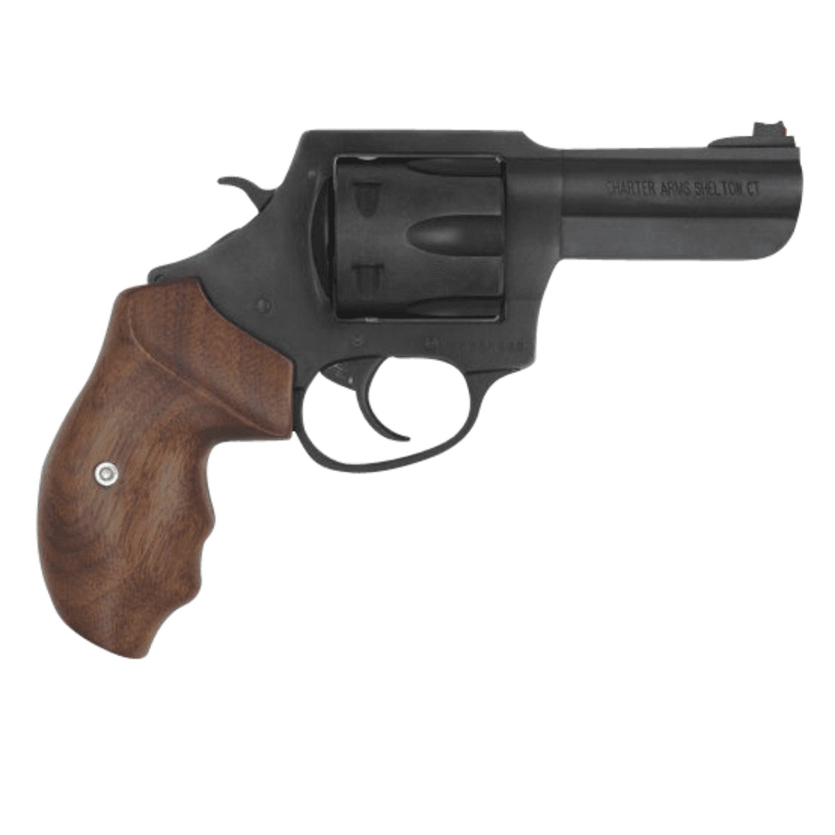 Charter Arms Professional 357 Mag with 3" Black Nitride Steel Barrel, Cylinder & Frame, Walnut Finger Grooved Grip 63546 Charter Arms Professional 357 Mag with 3" Black Nitride Steel Barrel, Cylinder & Frame, Walnut Finger Grooved Grip 63546