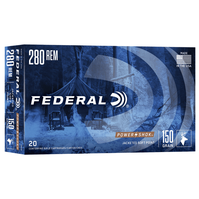 Federal Power-Shok Ammo, 150gr Soft Point 20 Per Box/10 Case 280Rem 280B Federal Power-Shok Ammo, 150gr Soft Point 20 Per Box/10 Case 280Rem 280B