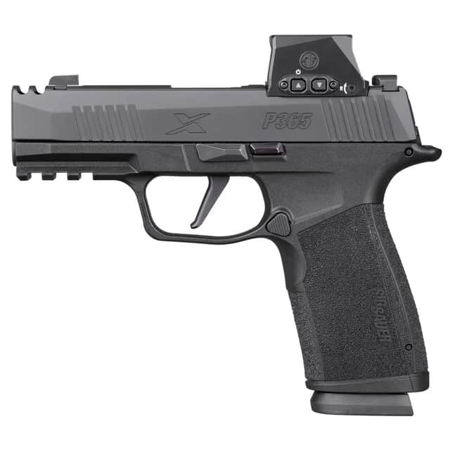 Sig Sauer P365 XMacro w/Optic Compact 9mm Luger 17+1 3.10" Black Nitron Stainless Steel Serrated w/Optic 365XCA-9-COMP-RXSL Sig Sauer P365 XMacro w/Optic Compact 9mm Luger 17+1 3.10" Black Nitron Stainless Steel Serrated w/Optic 365XCA-9-COMP-RXSL