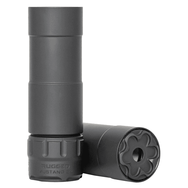 Rugged Suppressor P5122 Mustang 22 22 LR 1.06" D 1/2"-28 tpi 113dB At Ear Black High Temp Cerakote 7075-T6 Aluminum Baffles/Tube Titanium Mount Rugged Suppressor P5122 Mustang 22 22 LR 1.06" D 1/2"-28 tpi 113dB At Ear Black High Temp Cerakote 7075-T6 Aluminum Baffles/Tube Titanium Mount