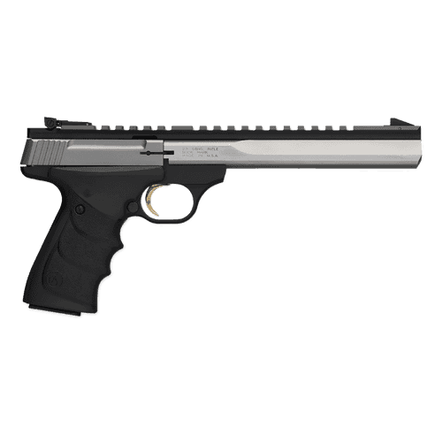 Browning 051508490 Buck Mark Contour Semi Auto Pistol .22 LR 7.25" Barrel 10 Rounds Synthetic Grips Black/Stainless Steel Browning 051508490 Buck Mark Contour Semi Auto Pistol .22 LR 7.25" Barrel 10 Rounds Synthetic Grips Black/Stainless Steel