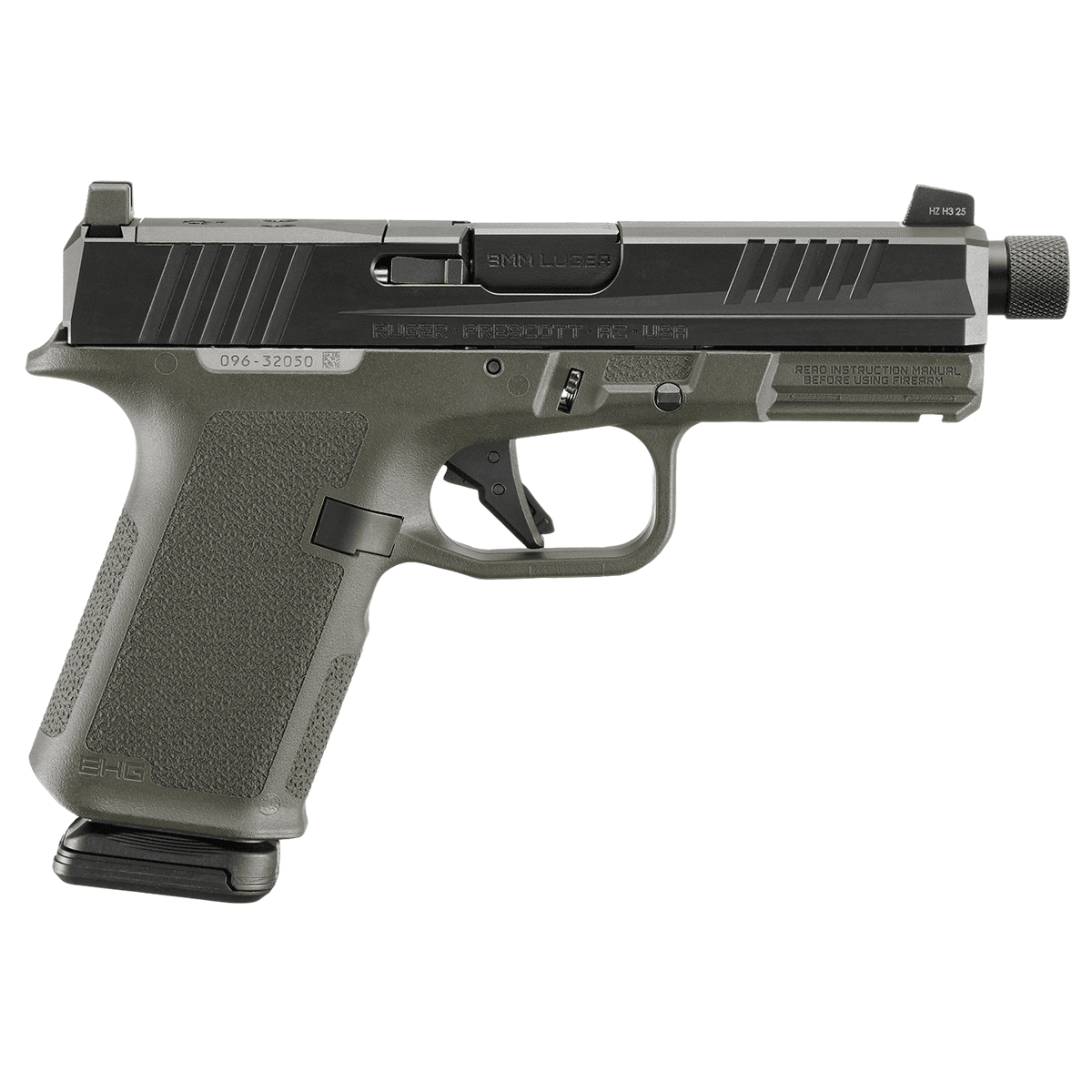 Ruger 19435 RXM 9mm Luger 15+1 4.50" OD Green Threaded Barrel Pistol Ruger 19435 RXM 9mm Luger 15+1 4.50" OD Green Threaded Barrel Pistol