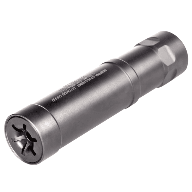 Griffin Armament GAOPM-W Optimus Micro 22 Cal (Rimfire) 1.10" 1/2"-28 tpi Suppressor Griffin Armament GAOPM-W Optimus Micro 22 Cal (Rimfire) 1.10" 1/2"-28 tpi Suppressor